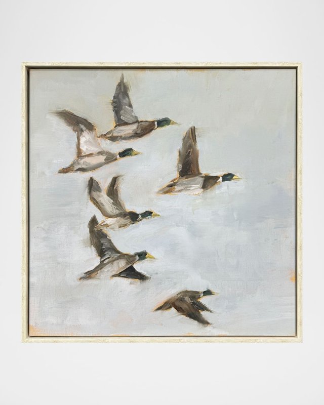 "Mallard Migration I" Framed Giclee by Ethan Harper